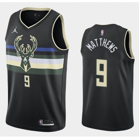 Camiseta Hombre Milwaukee Bucks Wesley Matthews 9 2020-21 Jordan Brand Statement Edition Swingman